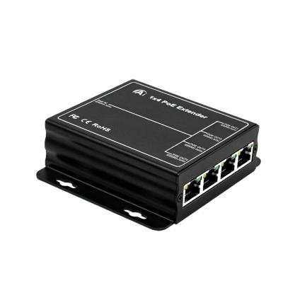 百兆1进4出PoE中继器 